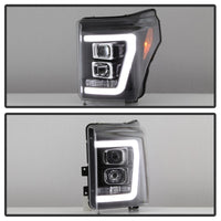 Thumbnail for Spyder Ford F-250/F-350/F450 Super Duty 11-16 V2 Projector Headlights - Black (PRO-YD-FS11V2-LB-BK)