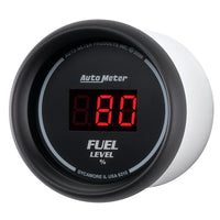 Thumbnail for Autometer 52mm Black Digital Programmable Empty-Full Fuel Level Gauge