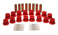 Thumbnail for Energy Suspension 94-06 Hummer H1 Red Front & Rear End Control Arm Bushing Set
