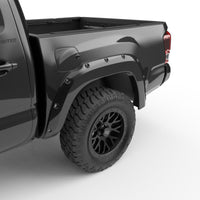 Thumbnail for EGR 16+ Toyota Tacoma w/Mudflap Bolt-On Look Color Match Fender Flares - Set - Black