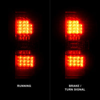 Thumbnail for ANZO 2014-2018 GMC Sierra LED Tail Lights Black Housing Red/Clear Lens