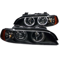 Thumbnail for ANZO 1997-2001 BMW 5 Series Projector Headlights w/ Halo Black