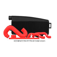 Thumbnail for Mishimoto Subaru 02-07 WRX/04-07 STi Top-Mount Intercooler Kit - Powder Coated Black & Red Hoses