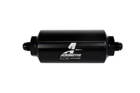 Thumbnail for Aeromotive In-Line Filter - (AN-6 Male) 10 Micron Microglass Element Bright Dip Black Finish
