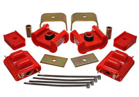 Thumbnail for Energy Suspension 73-84 K5 Blazer 4WD Fullsize Red Complete Motor&Trans Mount Set Zinc Finish