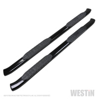 Thumbnail for Westin 2019 Chevrolet Silverado/Sierra 1500 Crew Cab Non LD PRO TRAXX 5 Oval Nerf Step Bars - Black