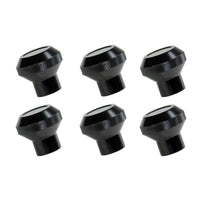 Thumbnail for Rugged Ridge 76-86 Jeep CJ Black Billet Stainless Steel Dash Knob Set Billet
