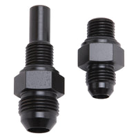 Thumbnail for Russell Performance -6 AN to 4L80 Transmission Ports Adapter Fittings (Qty 2) - Black Zinc