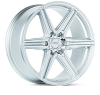 Thumbnail for Vossen HF6-2 20x9.5 / 6x139.7 / ET15 / Deep Face / 106.1 - Silver Polished Wheel