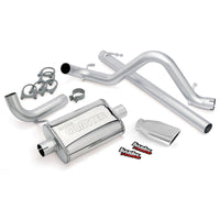 Thumbnail for Banks Power 07-11 Jeep 3.8L Wrangler - 2dr Monster Exhaust System - SS Single Exhaust w/ Chrome Tip