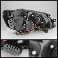 Thumbnail for Spyder Volkswagen Jetta 11-14 Projector Headlights Halogen Light Tube DRL Blk PRO-YD-VJ11-LTDRL-BK