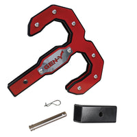Thumbnail for Gen-Y Hulk 2.0 16K Tow Hook 2in Shank w/GH-009 Reducer Sleeve/GH-099 Pin/GH-011 Clip - Black/Red