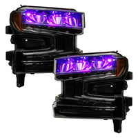 Thumbnail for Oracle 19-21 Silverado/Sierra 1500 RGB Demon Eye Headlight Kit - w/o Controller SEE WARRANTY