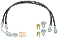 Thumbnail for RockJock JK Braided Brake Hose Kit 23.5in Long