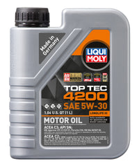 Thumbnail for LIQUI MOLY 1L Top Tec 4200 New Generation Motor Oil SAE 5W30