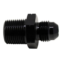 Thumbnail for DeatschWerks 6AN Male Flare to 3/8in Male NPT Adapter - Anodized Matte Black