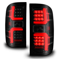 Thumbnail for ANZO 15-19 Chevrolet Silverado 2500 HD/3500 HD LED Taillight w/ Sequential Black Housing/Smoke Lens