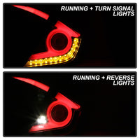 Thumbnail for Spyder 16-19 Honda Civic 4 Door Light Bar LED Tail Lights - Black - ALT-YD-HC164D-LB-BK