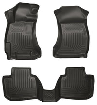 Thumbnail for Husky Liners Subaru 12-14 Impreza/2015 WRX/STi WeatherBeater Combo Front&2nd Row Black Floor Liners
