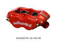 Thumbnail for Wilwood Caliper-Forged Dynalite-M-Red 1.75in Pistons 1.00in Disc