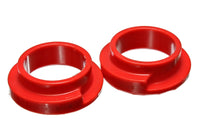 Thumbnail for Energy Suspension Universal 2 1/8in ID 2 1/2in OD 5/8in H Red Coil Spring Isolators (2 per set)
