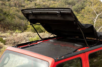 Thumbnail for Rampage 2018-2019 Jeep Wrangler(JL) Unlimited Sport 4-Door Mesh Shade Top - Extended - Black