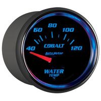 Thumbnail for Autometer Cobalt 52mm Short Sweep Electronic 40-120 Deg C Water Temprature Gauge