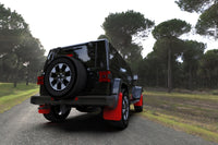 Thumbnail for Rally Armor 18-24 Jeep JL Wrangler Red UR Mud Flap w/Black Logo