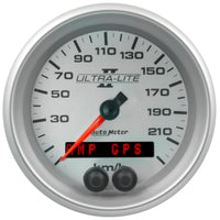 Thumbnail for Autometer Ultra-Lite II 3-3/8in. 225KM/H (GPS) Speedometer Gauge