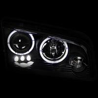 Thumbnail for ANZO 2006-2010 Dodge Charger Projector Headlights w/ Halo Black