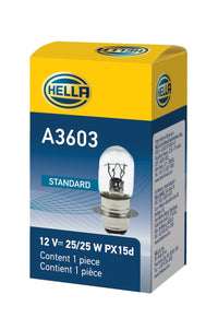 Thumbnail for Hella Bulb 3603 12V 25/25W Px15D T6