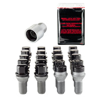 Thumbnail for McGard 4 Lug Hex Install Kit w/Locks (Cone Seat Bolt) M12X1.25 / 17mm Hex / 22.0mm Shank L. - Black