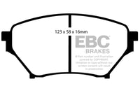 Thumbnail for EBC 01-03 Mazda Miata MX5 1.8 (Sports Suspension) Redstuff Front Brake Pads