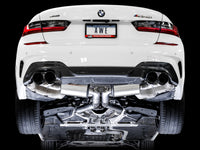 Thumbnail for AWE Tuning 2019+ BMW M340i (G20) Resonated Touring Edition Exhaust - Quad Diamond Black Tips