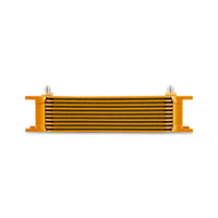 Thumbnail for Mishimoto Universal -6AN 10 Row Oil Cooler - Gold
