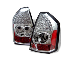 Thumbnail for Spyder Chrysler 300 05-07 LED Tail Lights Chrome ALT-YD-CHR305-LED-C