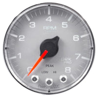Thumbnail for Autometer Spek-Pro Gauge Tach 2 1/16in 8K Rpm W/ Shift Light & Peak Mem Slvr/Chrm