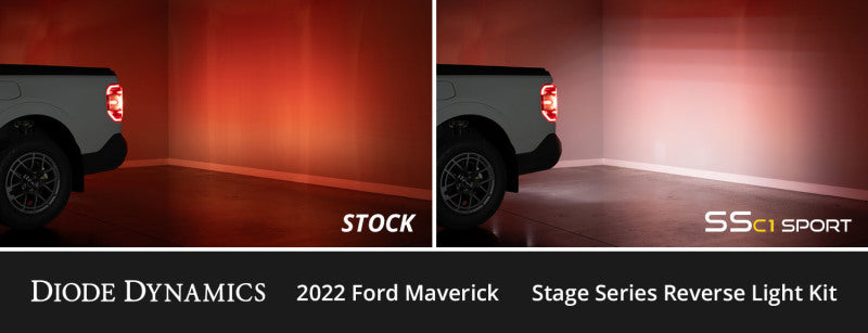 Diode Dynamics 2022+ Ford Maverick C1 Pro Stage Series Reverse Light Kit