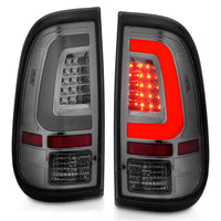 Thumbnail for ANZO 2008-2016 Ford F-250 LED Taillights Chrome Housing Smoke Lens (Pair)