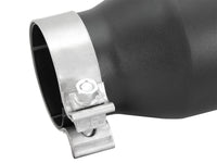 Thumbnail for aFe Power Gas Exhaust Tip Black- 3 in In x 4.5 out X 9 in Long Bolt On (Black)