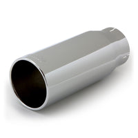 Thumbnail for Banks Power Tailpipe Tip Kit - SS Round Straight Cut - Chrome - 4in Tube - 5in X 12.5in