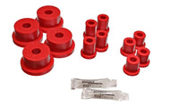Thumbnail for Energy Suspension 62-65 Ford Fairlane Red Rear Leaf Spring Bushing Set