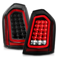 Thumbnail for ANZO 11-14 Chrysler 300 LED Taillights Black w/ Sequential