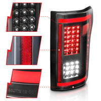 Thumbnail for ANZO 15-17 Ford F-150 LED Taillights Black w/ Sequential