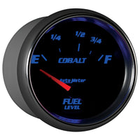 Thumbnail for AutoMeter Gauge Fuel Level 2-5/8in. 73 Ohm(e) to 10 Ohm(f) Elec Cobalt
