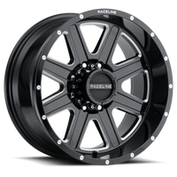 Thumbnail for Raceline 940M Hostage 20x9in / 6x139.7 BP / 0mm Offset / 106.1mm Bore - Black & Milled Wheel