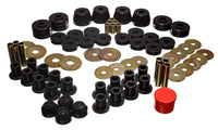 Thumbnail for Energy Suspension 85-92 VW Golf/GTI/Jetta / 72-93 Dodge Ramcharger Blk Hyper-flex Master Bushing Set