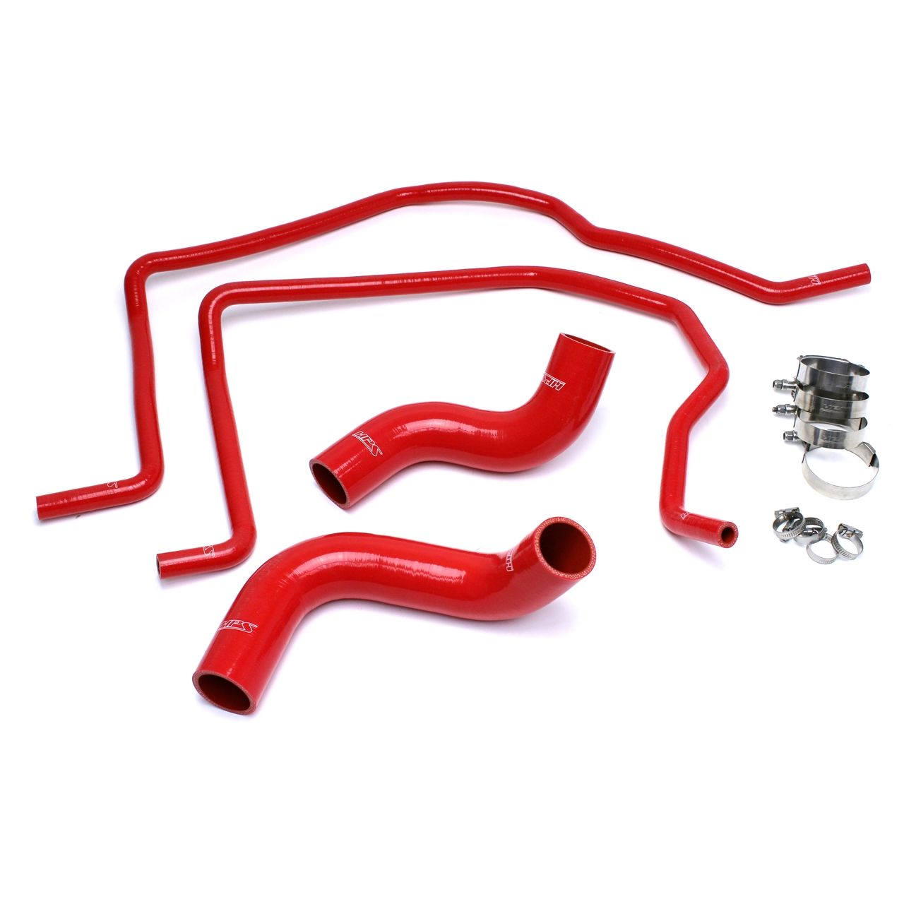 HPS Red Reinforced Silicone Radiator + Heater Hose Kit for Dodge 04-06 Ram 1500 SRT-10 8.3L V10