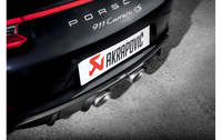 Thumbnail for Akrapovic 16-17 Porsche 911 Carrera S/4/4S/GTS (991.2) Rear Carbon Fiber Diffuser - Matte