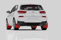 Thumbnail for Rally Armor 19-21 Hyundai Elantra N Line Black UR Mud Flap w/ Performance Blue Logo